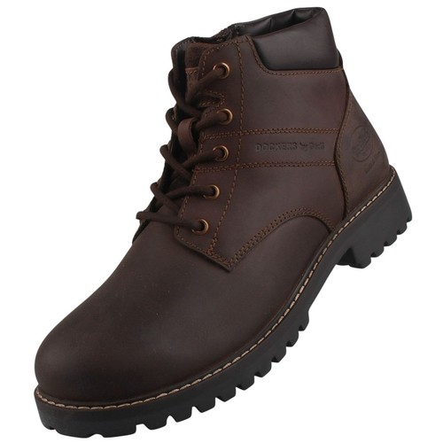 Bottines cuir pour - cuir, homme