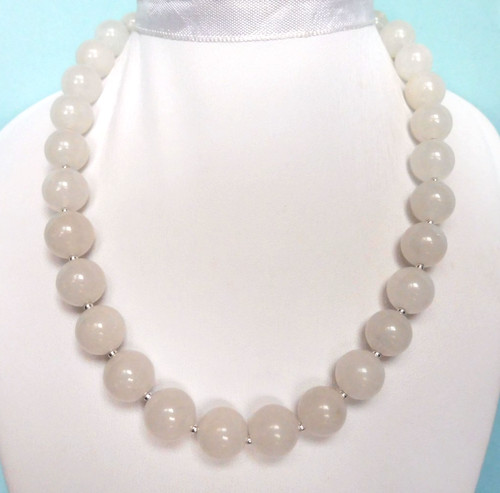Collier jade blanc - jade, précieux-