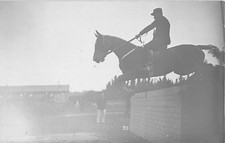 CPA06 PHOTO CARD FIGURE HORSE JUMP OBSTACLE RACING HORSES HIPPISM #5