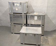 Aluminium Lockable Equipment Flight Storage Transport Case Box - British Army