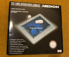 Medion PC USB Graphics Tablet with cordless mouse & drawing pen MD41217