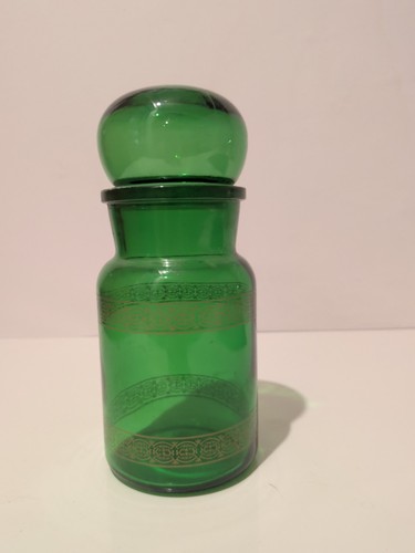 Bocal apothicaire verre vert