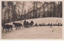 SWITZERLAND (photo card) winter sport "sledging"