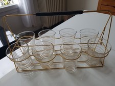 porte verre annee 60 DORE A L