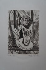1982 E.A. COMPOSITION engraving signed ATILA BIRO (1931-1987)