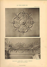 large print 1905 " le style louis xv1 " palais - royal - cabinet du secretaire "