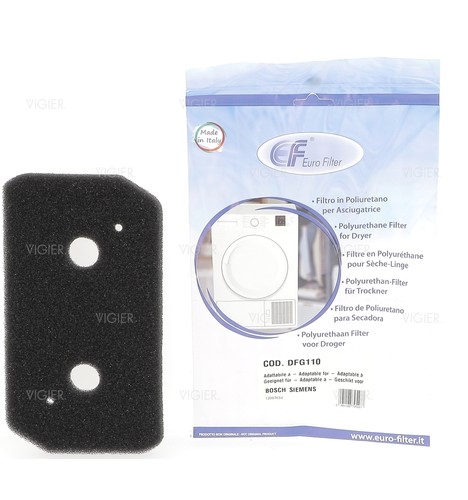 Filtre mousse pour - , linge