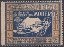 ES9584 Poster stamps: Exposition Internationale du Bureau Moderne - Anverse 1912