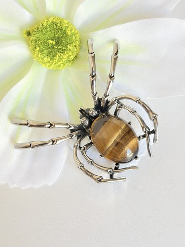 Broche pendentif araignée - broche-pendentif, –