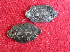 2 PLAQUES DE ROUES DE VELO ANCIEN SAINTE MARIE GRAVAGNY