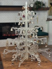 Vintage Mid Century Lapin Plastic Christmas Tree W/ Ornaments- See Description