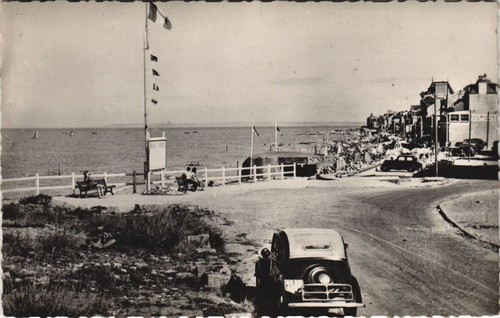 Cpa saint aubin sur - saint-aubin-sur-mer, le