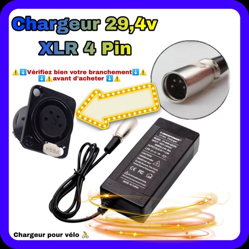 Chargeur xlr pin pour - 4,