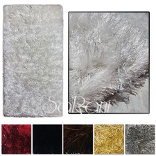 Tapis Moderne Smile Shaggy Poil Long Doux Multi-Usage Laminé Plusieurs Couleurs