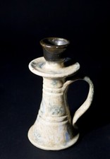 Handcrafted Ceramic Candle Holder Lamp Stand 1960s