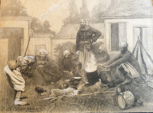 Grand tableau orientaliste - tableau,