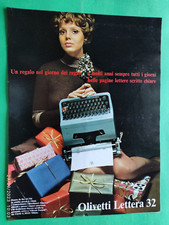 Olivetti Lettera 32 Machine À Écrire 1967 Originale Publicité 1 Page
