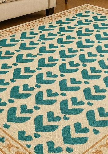 Tapis laine fleurie - en,