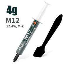 Pâte Thermique M12 Haute Performance – 12,4 W/MK - Seringue 4g + Spatule