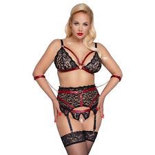 Ensemble Lingerie Grande Taille En Rouge et Noir