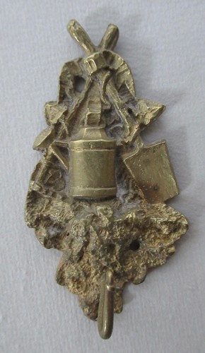 Bronze folk art pocket watch - bronze,