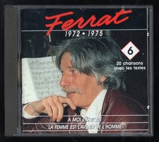 CD ★ Jean Ferrat 1972 - 1975 (Volume 6) ★ Album 20 titres DISQUES TEMEY 1988