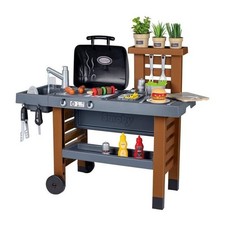 Smoby - Garden Kitchen - Cuisine d'Extérieur Evolutive - Grill Avec Flammes Magi