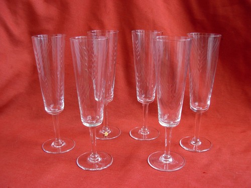 Serie de6 flutes champagne - de6,