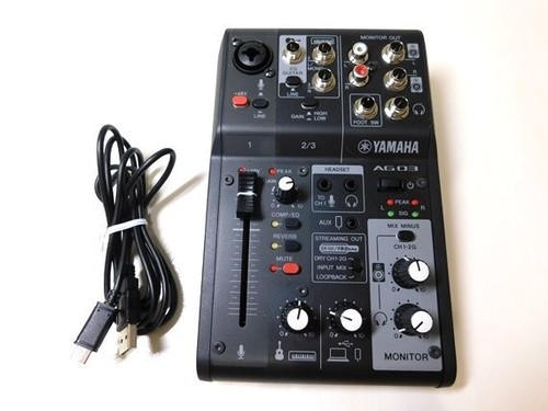 Yamaha ag03mk2 noir - 3ch, live