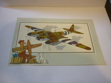 chromo image chèque TINTIN voir et savoir aviation serie N° 2 - N° 36
