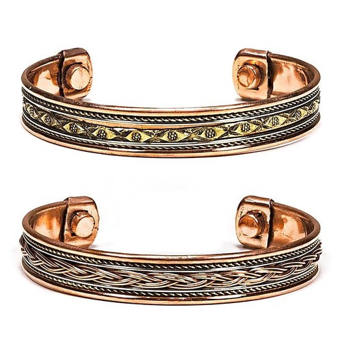 Bracelet magnétique cuivre - magnétique, 2