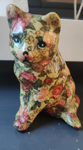 Figurine chat porte - chat, bonheur