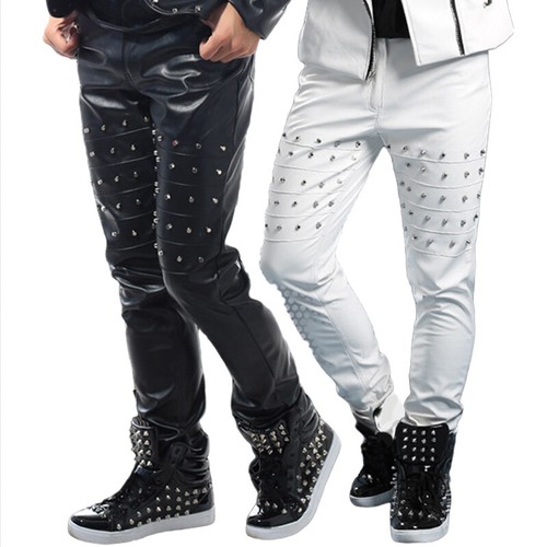 Hommes mouillé look simili - hommes,