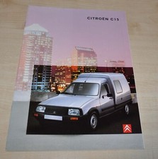 1998 Citroen C15 Brochure Prospekt Prospectus FR Edition