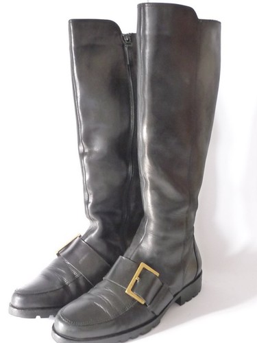 Bottes cuir noir fourrées
