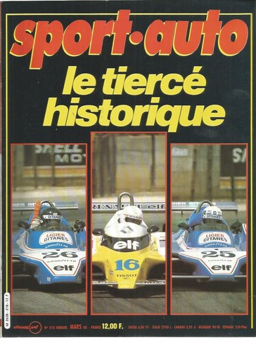 Sport auto 218 renault - auto, n°218