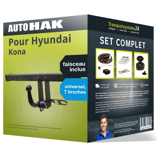 Attelage pour hyundai kona - pour,