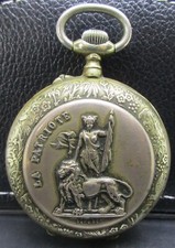 Ancienne Montre Gousset mécanique La PATRIOTE - Ø  49 mm BALANCIER OK  Oscille**