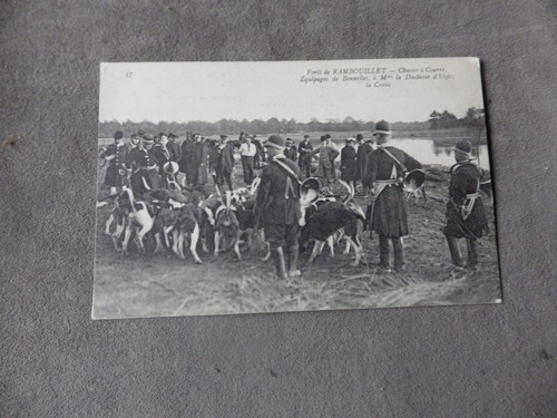 Cpa chasse courre en - ,