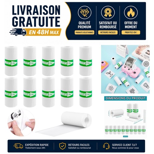 Papier thermique autocollant