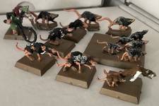 Warhammer - Skaven - 7x Packmaster + Giant Rats (R52) Exc