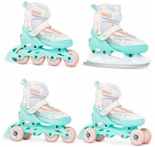 Roller Profession Menthe + patin à roulette + patin à glace + triskate Adulte E