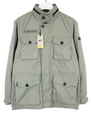 Camel Active Veste Homme ( Ue ) 52 Caché Capuche Demi Doublé Vert Militaire