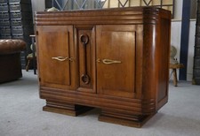 Charles Dudouyt 1950's Brutalist Art Deco Solid Oak Sideboard