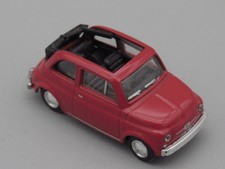 Fiat 500 Red Convertible Car - Schuco