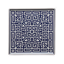 Ginori 1735 Gio Ponti - Plat Plateau Labyrinth Saphir 30cm Porcelaine