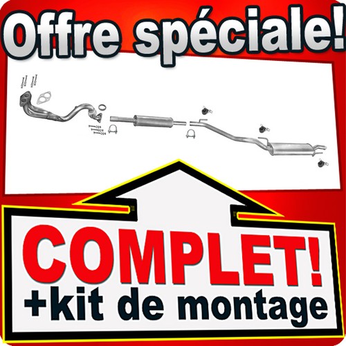 Ligne pot échappement pour - pot,