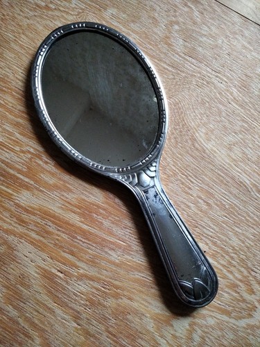 Miroir face main ancien - face,