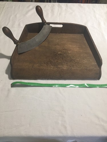 Ancien hachoir son billot - ancien,