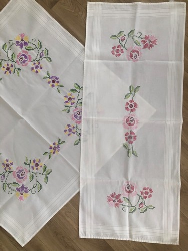 Vintage petite nappe carrée - nappe,